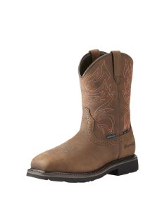 Bottes Imperméables Ariat Sierra Delta Steel Embout Travail Marron | 701298NHC