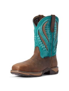 Bottes Western Ariat Anthem Venttek Composite Embout Travail Bleu Royal Chocolat | 438109BKV