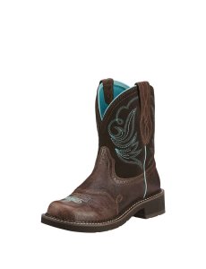 Bottes Western Ariat Fatbaby Heritage Dapper Bleu Royal Chocolat | 432705JYS