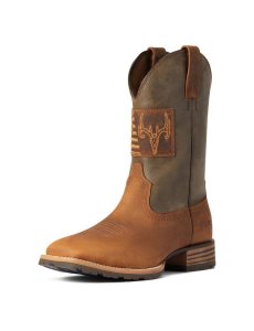 Bottes Western Ariat Hybride Patriot Country Marron | 351702BXH