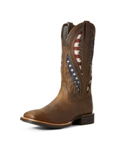 Bottes Western Ariat Quickdraw Venttek Marron | 960134TJO