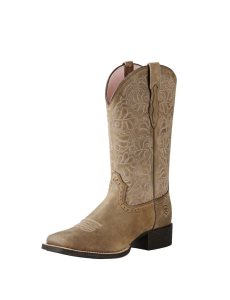 Bottes Western Ariat Round Up Remuda Marron | 763984XKM