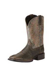 Bottes Western Ariat Sport Larges Square Embout Marron | 065219IXB