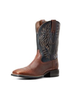 Bottes Western Ariat Sport Larges Square Embout Marron | 235180YID