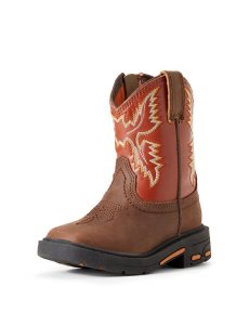 Bottes Western Ariat Stompers Chandler Workhog Marron | 320784ZJD