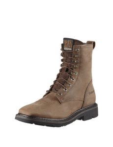 Bottes de Travail Ariat Cascade 8' Larges Square Embout Marron | 253106GLH