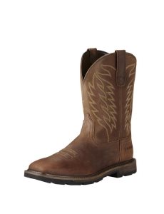 Bottes de Travail Ariat Groundbreaker Marron | 302594NJV