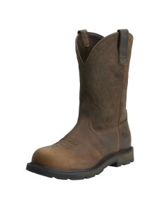 Bottes de Travail Ariat Groundbreaker Steel Embout Marron | 849012PBS