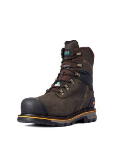 Bottes de Travail Ariat Stump Jumper 8' CSA Glacier Grip Imperméables 600g Composite Embout Cafe | 279386GLM