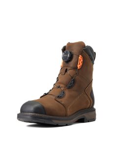 Bottes de Travail Ariat WorkHog XT 8' BOA Imperméables Carbon Embout Chocolat Marron | 204679FWO