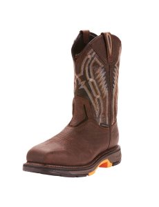 Bottes de Travail Ariat WorkHog XT Dare Carbon Embout Marron | 913245FPY