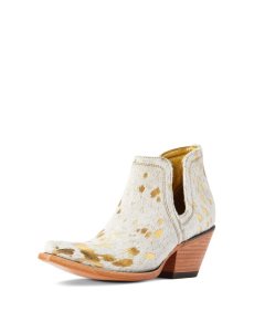 Bottines Ariat Dixon Haircalf Western Blanche Metal | 951803VXW