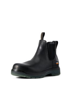 Bottines Chelsea Ariat Turbo CSA Imperméables Carbon Embout Travail Noir | 014562UCG