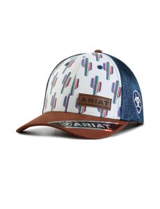 Casquettes Ariat Cactus print black Blanche | 781035OHJ