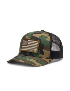 Casquettes Ariat Flag Patch Camouflage | 416830YDV