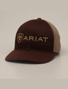 Casquettes Ariat Large embossed lgoo mash Marron | 031578DQN