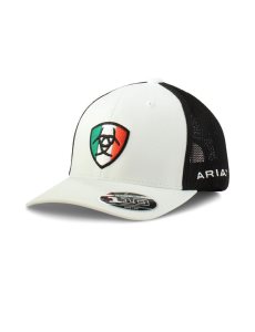 Casquettes Ariat Mexico shield logo Blanche | 601758QOR