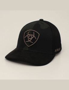 Casquettes Ariat Shield embossed Noir | 416237LMX