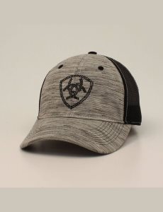 Casquettes Ariat Shield embossed logo Grise | 719456JPV