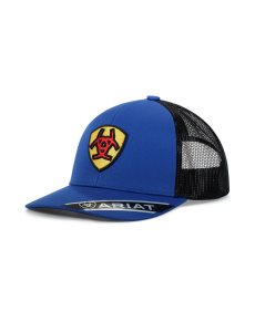 Casquettes Ariat Shield patch Bleu | 759821QBC