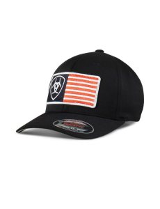 Casquettes Ariat Usa flag patch shield Noir | 803495VFD