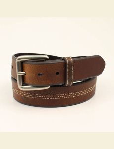 Ceintures Ariat Center triple stitch Marron | 521963VSD