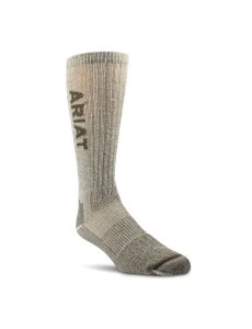 Chaussettes Ariat Legere Merino Laine Blend Mid Calf Steel Embout Travail 2PCS Noir | 263754OIF