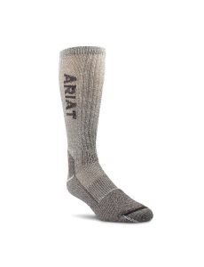 Chaussettes Ariat Legere Merino Laine Blend Mid Calf Steel Embout Travail 2PCS Marron | 963470LBK