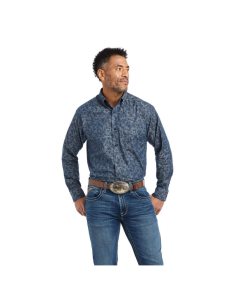 Chemises De Costume Ariat Girard Classiche Fit Bleu | 612754UQX