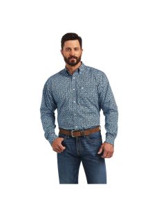 Chemises De Costume Ariat Miguel Classiche Fit Bleu | 756081CLO