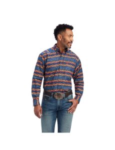 Chemises De Costume Ariat Nikolai Classiche Fit Bleu | 204518RIP