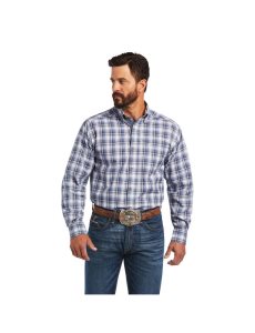 Chemises De Costume Ariat Pro Series Bennett Classiche Fit Grise Foncé Bleu | 513682HPZ