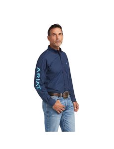 Chemises De Costume Ariat Pro Series Team Sully Classiche Fit Bleu Marine | 931457TQM