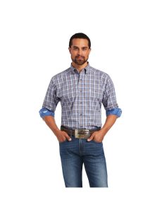 Chemises De Costume Ariat Relentless Agility Stretch Classiche Fit Bleu | 376908NUO