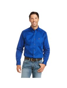 Chemises De Costume Ariat Solid Twill Fitted Multicolore | 847035BSE