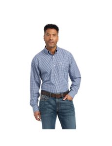 Chemises De Costume Ariat Wrinkle Free Ellison Fitted Bleu Marine | 640829UJV