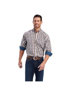 Chemises De Costume Ariat Wrinkle Free Scout Classiche Fit Multicolore | 459087PUR