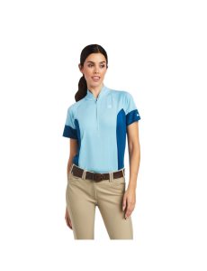 Hauts Ariat Cambria Jersey 1/4 Zip Bleu Bleu | 517924GDT