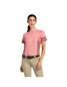 Hauts Ariat Cambria Jersey 1/4 Zip Corail | 754102AWH