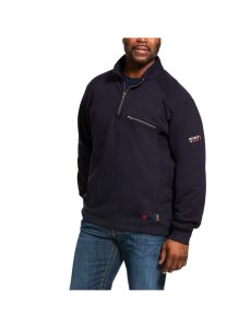 Hauts Ariat FR Rev 1/4 Zip Bleu Marine | 315406EMW