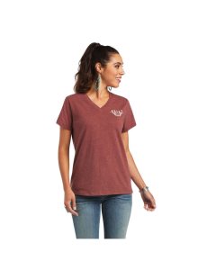 Hauts Ariat REAL Relaxed Longhorn Tee Multicolore | 386720QHL