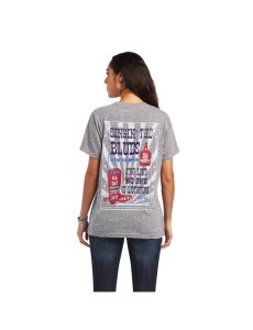 Hauts Ariat Singing the Blues Tee Grise | 479815HKM