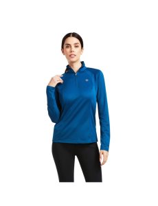 Hauts Ariat Sunstopper 2.0 1/4 Zip Bleu | 954632LGE