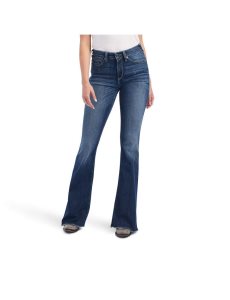 Jean Ariat R.E.A.L. High Rise Beverly Bling Flare Bleu | 942650QDV