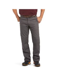 Pantalon Ariat Rebar M4 Relaxed DuraStretch Tela Utility Boot Cut Grise | 618943VJS