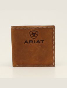 Portefeuilles Ariat Bifold Stacked Logo Marron | 486309QXS