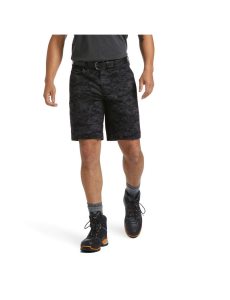 Shorts Ariat Rebar DuraStretch Made Tough Noir Camouflage | 169754XZU