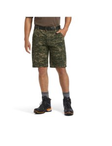 Shorts Ariat Rebar DuraStretch Made Tough Cargo Camouflage Foncé | 583094BGF