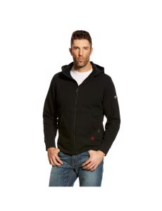 Sweat À Capuche Ariat FR DuraStretch Full Zip Noir | 623847LDV