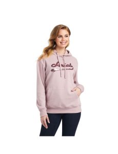 Sweat À Capuche Ariat REAL Sequin Logo Rose | 205367FCH